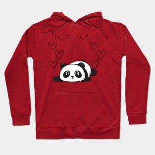 Panda I Love You Hoodie